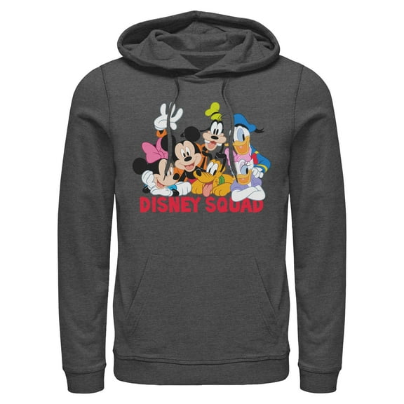 Mens Mickey & Friends Disney Squad Group Shot Lightweight Hoodie