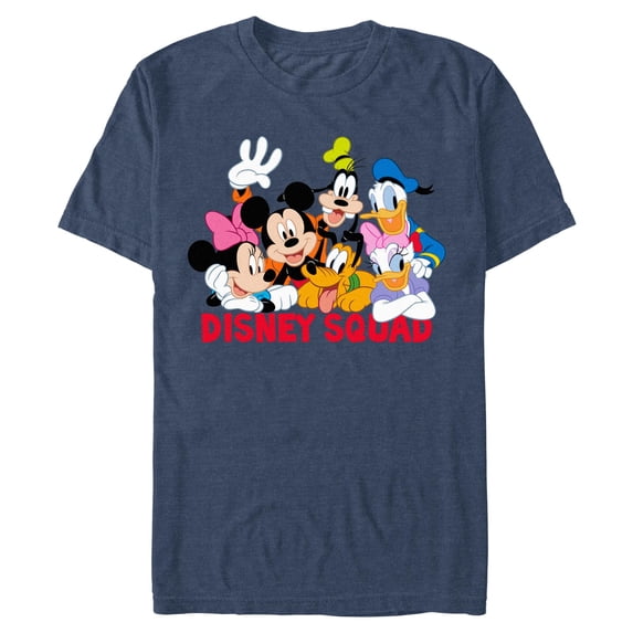 Mens Mickey & Friends Disney Squad Group Shot T Shirt