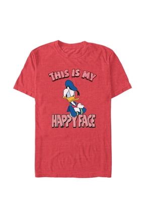 Mens Mickey & Friends Distressed Donald Frown T Shirt