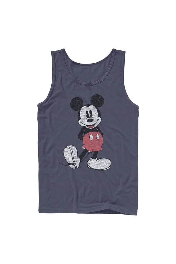 Mens Mickey & Friends Distressed Icon Pose Tank Top