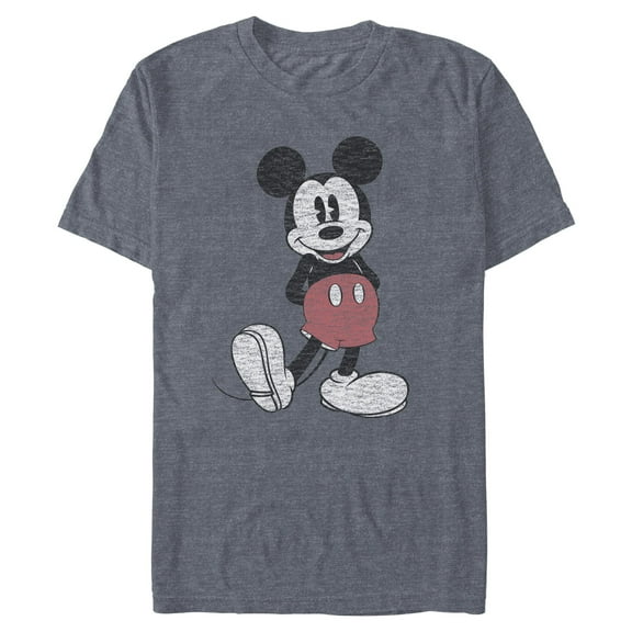 Mens Mickey & Friends Distressed Mickey Wash T Shirt