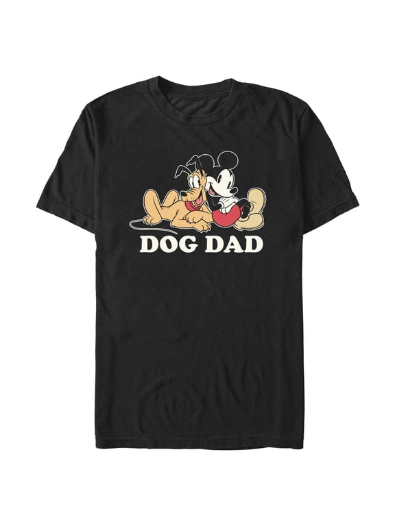 Mens Mickey & Friends Dog Dad Pluto T Shirt