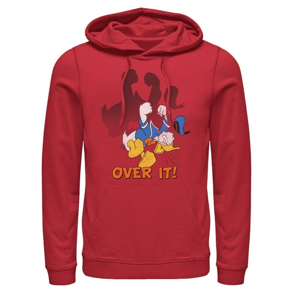 Mens Mickey & Friends Donald Duck Over It Lightweight Hoodie
