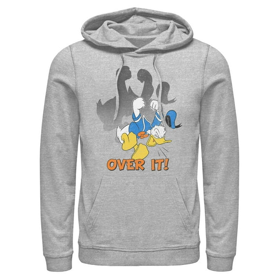 Mens Mickey & Friends Donald Duck Over It Lightweight Hoodie