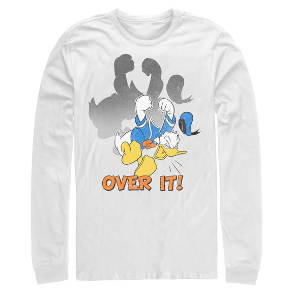Mens Mickey & Friends Donald Duck Over It Long Sleeve Shirt