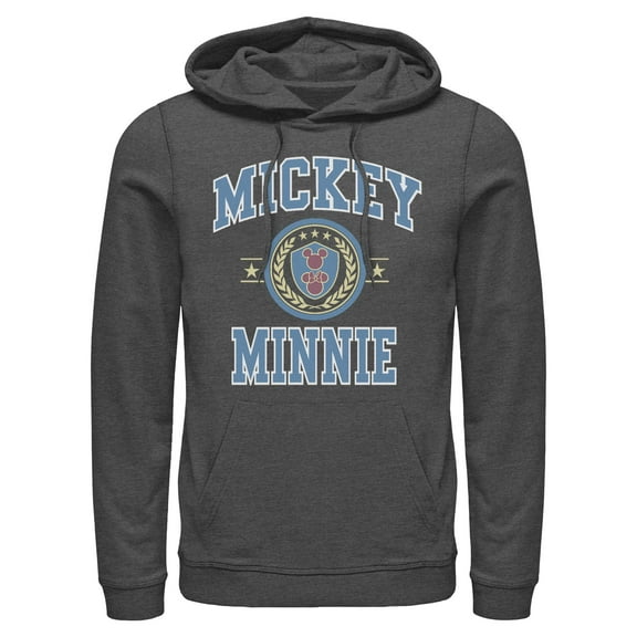 Mens Mickey & Friends Duo College Badge Lightweight Hoodie