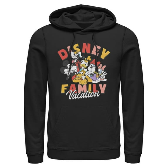 Mens Mickey & Friends Family Vacation Lightweight Hoodie