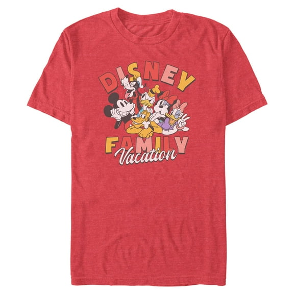 Mens Mickey & Friends Family Vacation T Shirt