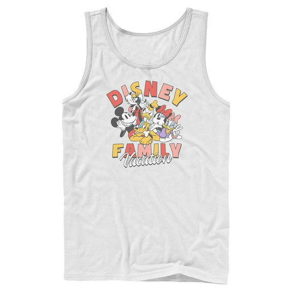 Mens Mickey & Friends Family Vacation Tank Top