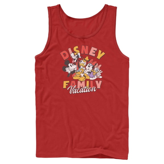 Mens Mickey & Friends Family Vacation Tank Top