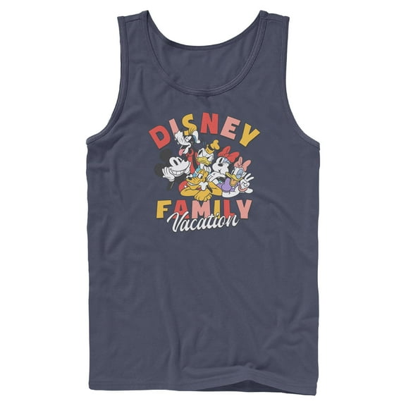 Mens Mickey & Friends Family Vacation Tank Top