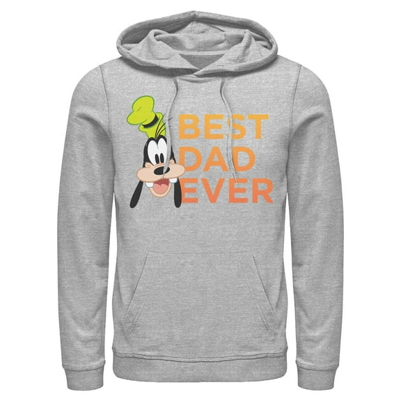 Mens Mickey & Friends Father's Day Best Goofy Dad Ever Lightweight Hoodie