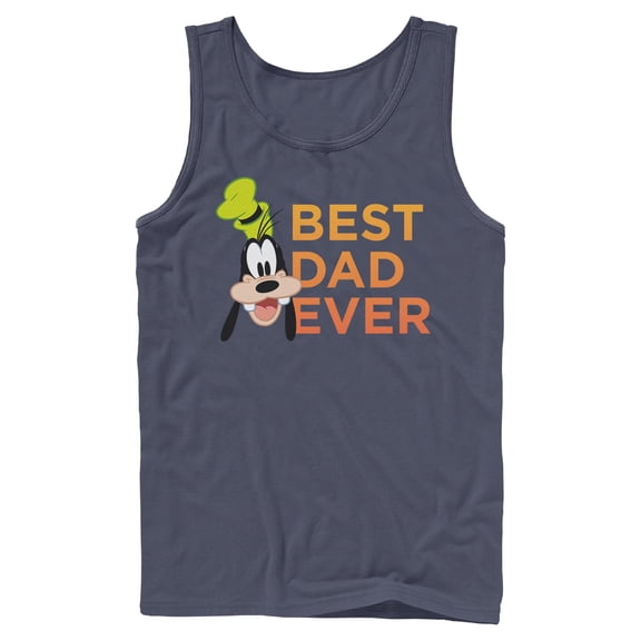Mens Mickey & Friends Father's Day Best Goofy Dad Ever Tank Top