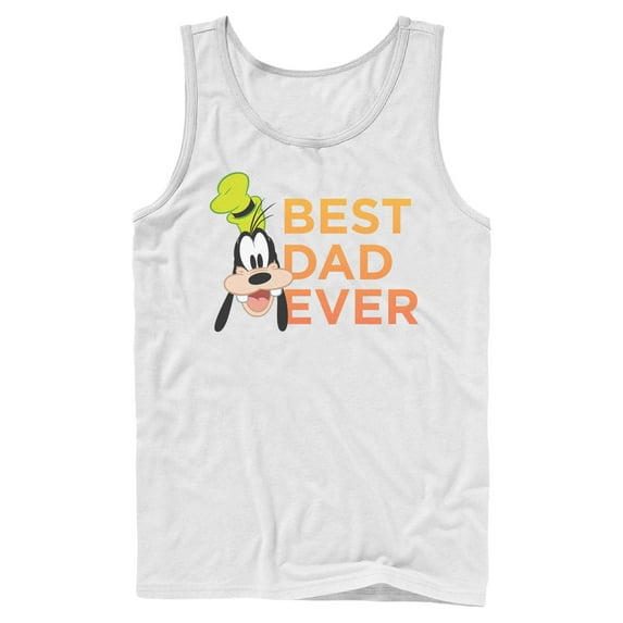 Mens Mickey & Friends Father's Day Best Goofy Dad Ever Tank Top