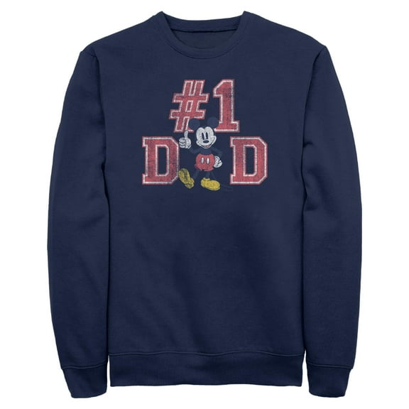 Mens Mickey & Friends Father's Day Mousey #1 Dad Sweatshirt
