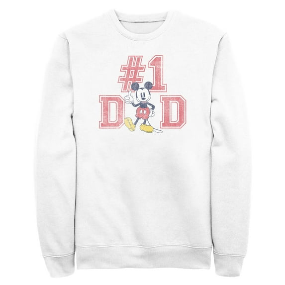 Mens Mickey & Friends Father's Day Mousey #1 Dad Sweatshirt