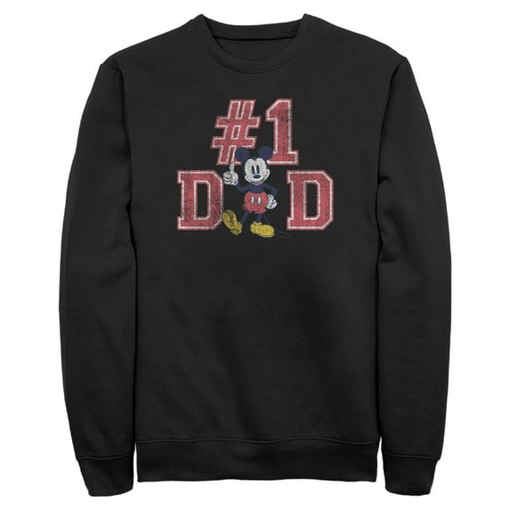 Mens Mickey & Friends Father's Day Mousey #1 Dad Sweatshirt