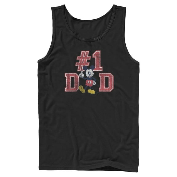 Mens Mickey & Friends Father's Day Mousey #1 Dad Tank Top