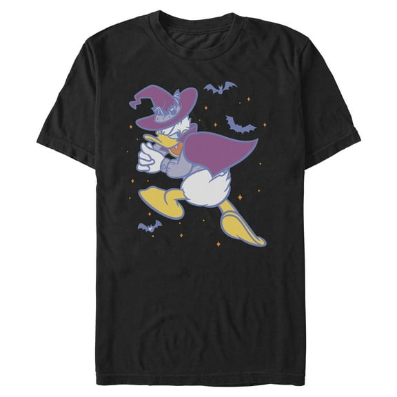 Mens Mickey & Friends Halloween Donald Duck Plotting Art T Shirt