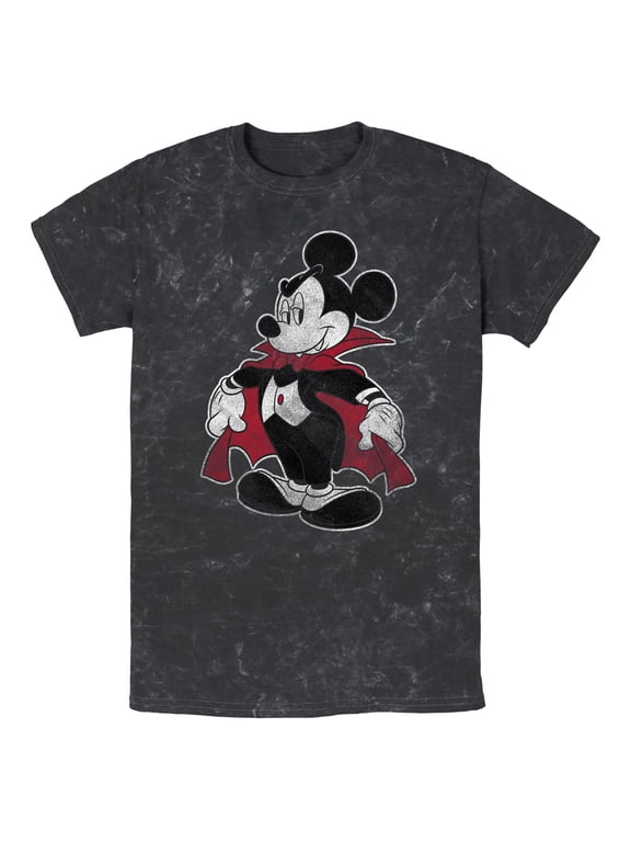 Mens Mickey & Friends Halloween Retro Vampire T Shirt