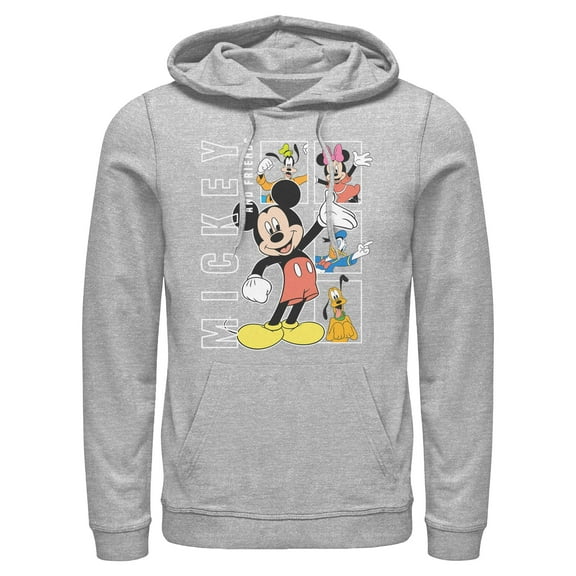 Mens Mickey & Friends Happy Pals Lightweight Hoodie