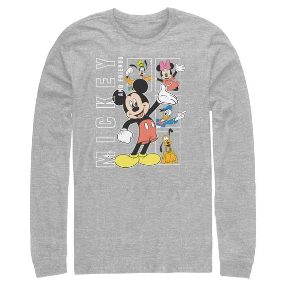 Mens Mickey & Friends Happy Pals Long Sleeve Shirt