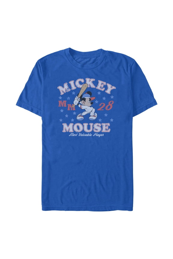 Mens Mickey & Friends Most Valuable Baseball Player T Shirt