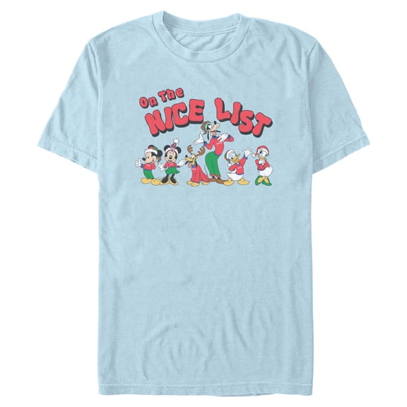 Mens Mickey & Friends On the Nice List Family T Shirt