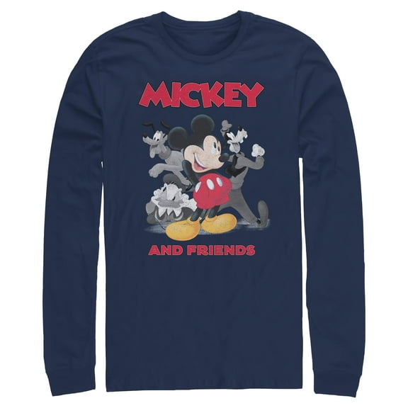 Mens Mickey & Friends Original Pals Long Sleeve Shirt