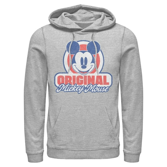 Mens Mickey & Friends Original Retro Logo Lightweight Hoodie