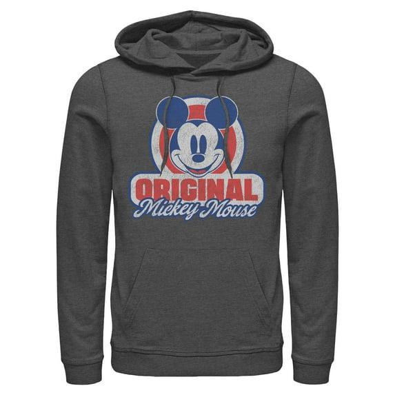 Mens Mickey & Friends Original Retro Logo Lightweight Hoodie