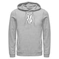 thumbnail image 1 of Mens Mickey & Friends Peace Sign Gloves Lightweight Hoodie, 1 of 4
