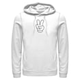 thumbnail image 1 of Mens Mickey & Friends Peace Sign Gloves Lightweight Hoodie, 1 of 4
