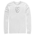 thumbnail image 1 of Mens Mickey & Friends Peace Sign Gloves Long Sleeve Shirt, 1 of 4