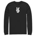 thumbnail image 1 of Mens Mickey & Friends Peace Sign Gloves Long Sleeve Shirt, 1 of 4