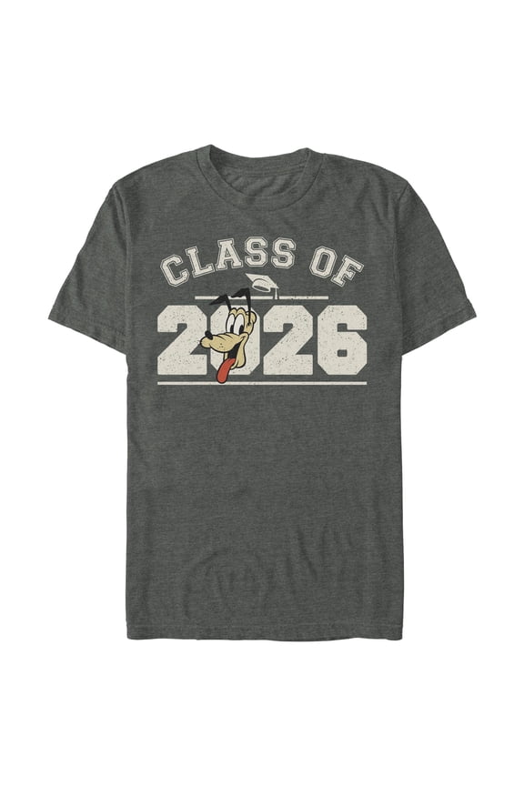 Mens Mickey & Friends Pluto Class of 2026 T Shirt