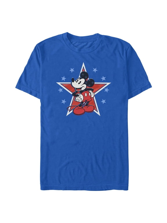 Mens Mickey & Friends Red Star Pose T Shirt