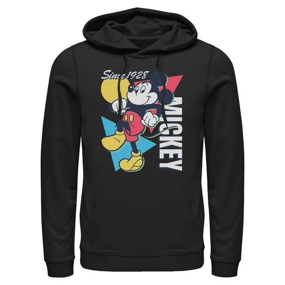 Mens Mickey & Friends Since 1918 Retro Lightweight Hoodie