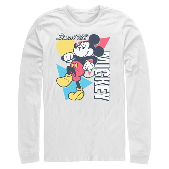 Mens Mickey & Friends Since 1918 Retro Long Sleeve Shirt