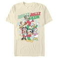 thumbnail image 1 of Mens Mickey & Friends Snowflake Holly Jolly Crew T Shirt, 1 of 5