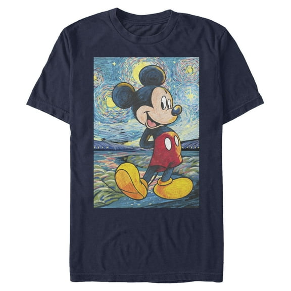 Mens Mickey & Friends Starry Paint Mickey T Shirt