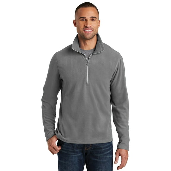 Mens Microfleece Long Sleeve Half Zip Pullover