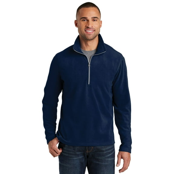 Mens Microfleece Long Sleeve Half Zip Pullover
