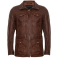 thumbnail image 1 of Mens Mid-Length Timber Safari Coat-Falmouth in Tan, 1 of 10