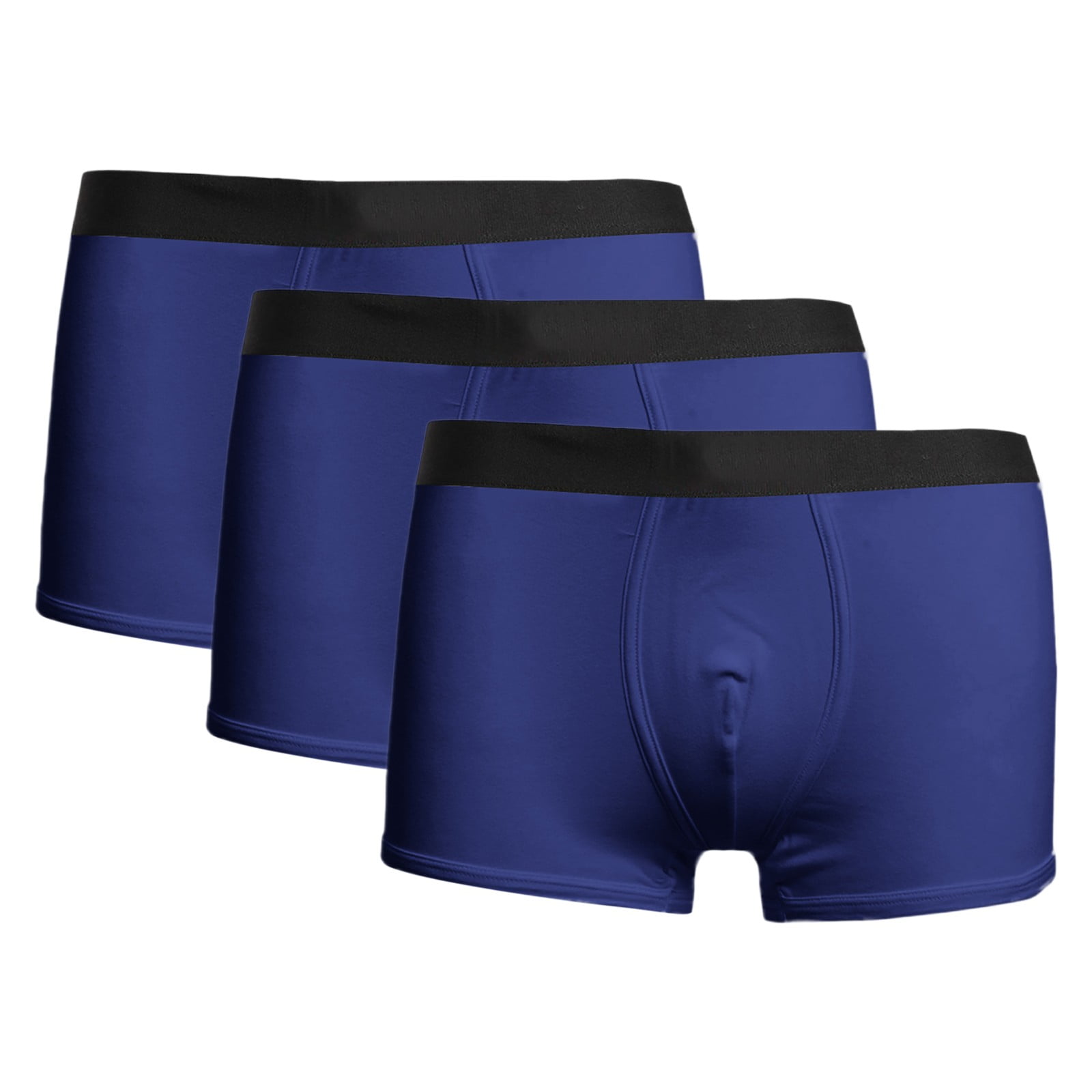 Mens Mid Rise Underwear Combination Milk Silk Breathable Boxer Shorts ...
