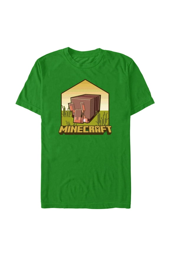 Mens Minecraft Armadillo Badge T Shirt