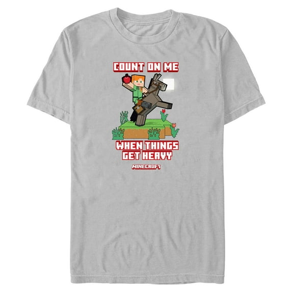 Mens Minecraft Count On Me T Shirt
