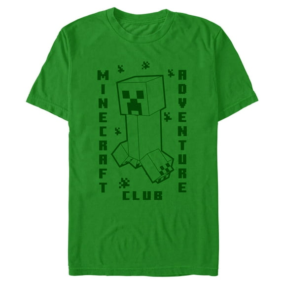 Mens Minecraft Creeper Adventure Club T Shirt