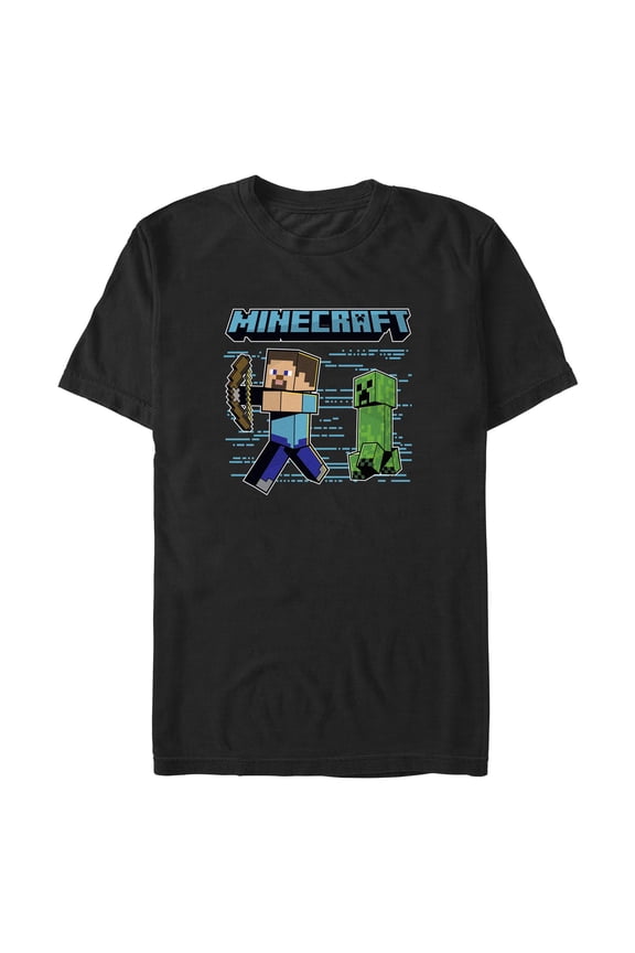 Mens Minecraft Creeper Behind You T Shirt