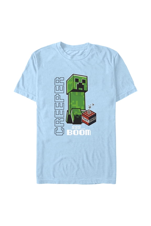 Mens Minecraft Creeper SS… Boom T Shirt